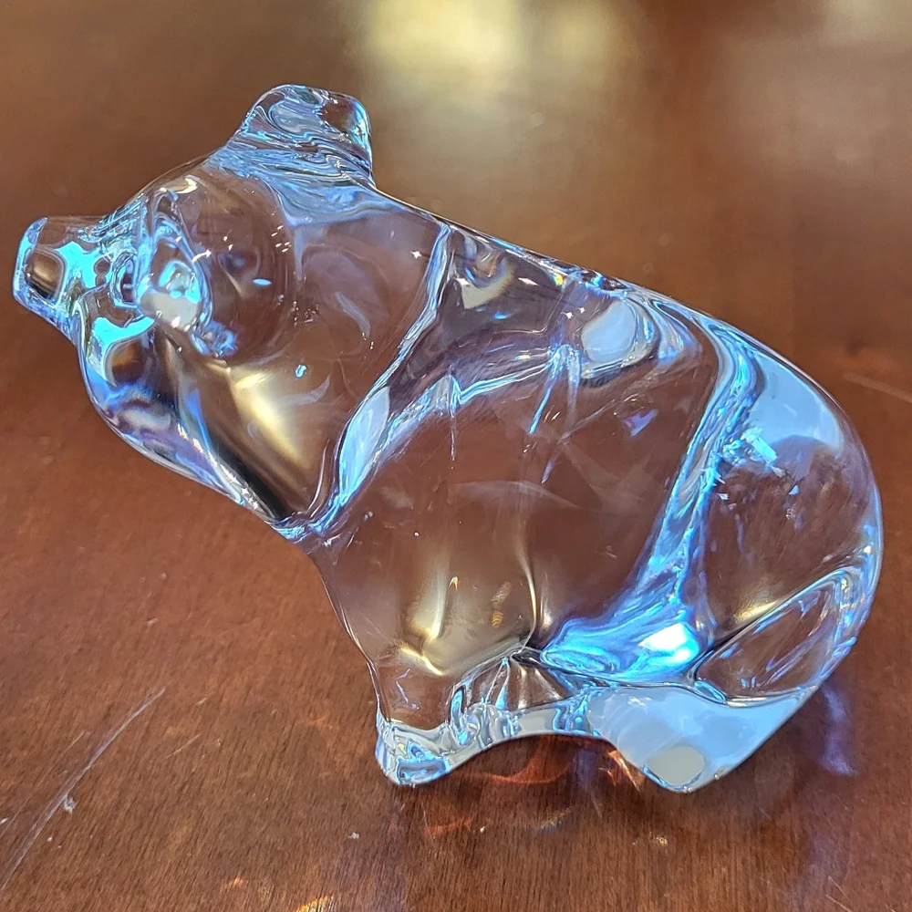 Princess House Crystal Pet Collection Penelope Pig 24% Lead Crystal Germany - Picture 2 of 9